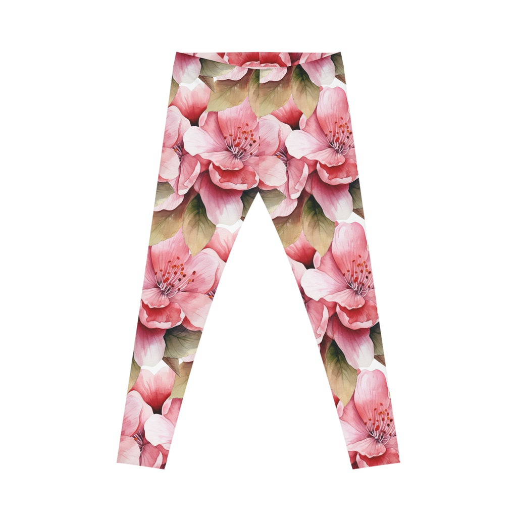 All Over Rose Leggings | Yoga Pants | Women Tights | Colorful Bottoms | Gym | Capri Leggings | Plus Size | Floral Print | Active Wear