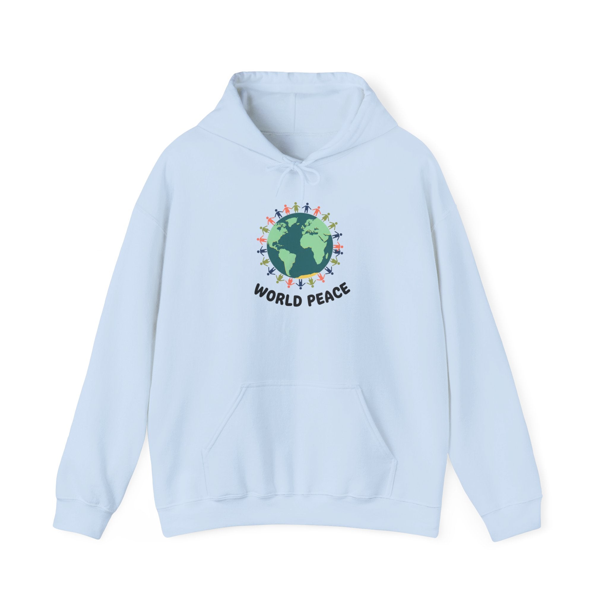World Peace Earth Illustration Hoodie | Earth with People Circle