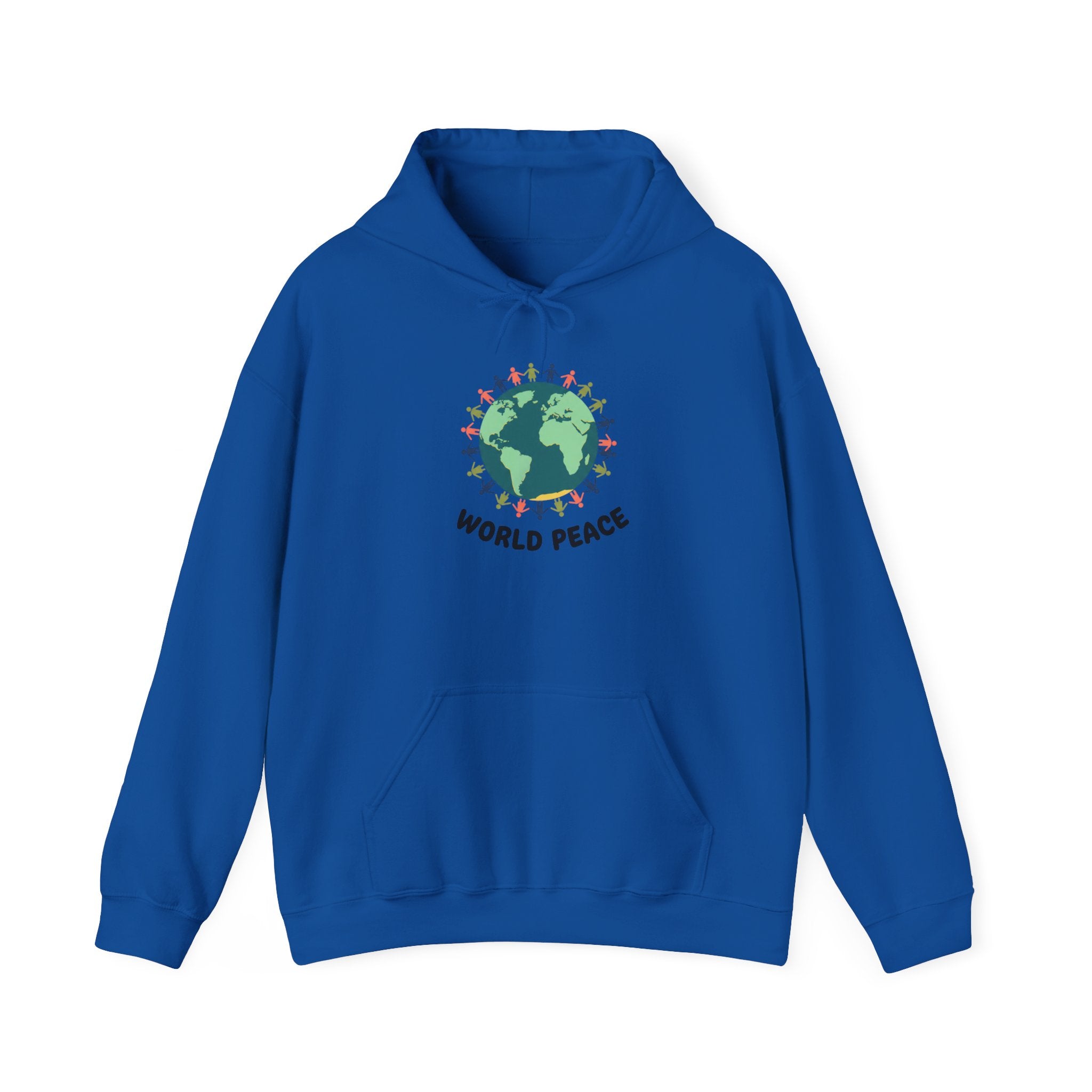 World Peace Earth Illustration Hoodie | Earth with People Circle